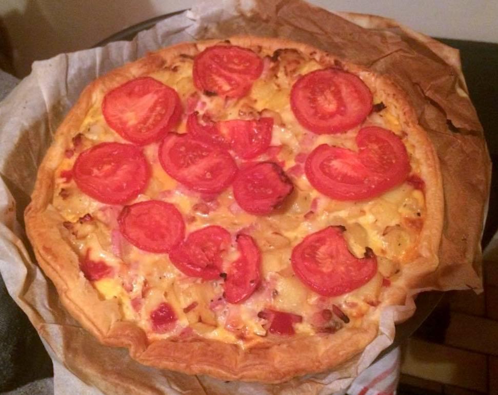 Quiche façon savoyarde aux pommes de terre